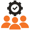 Teamwork and efficiency icon